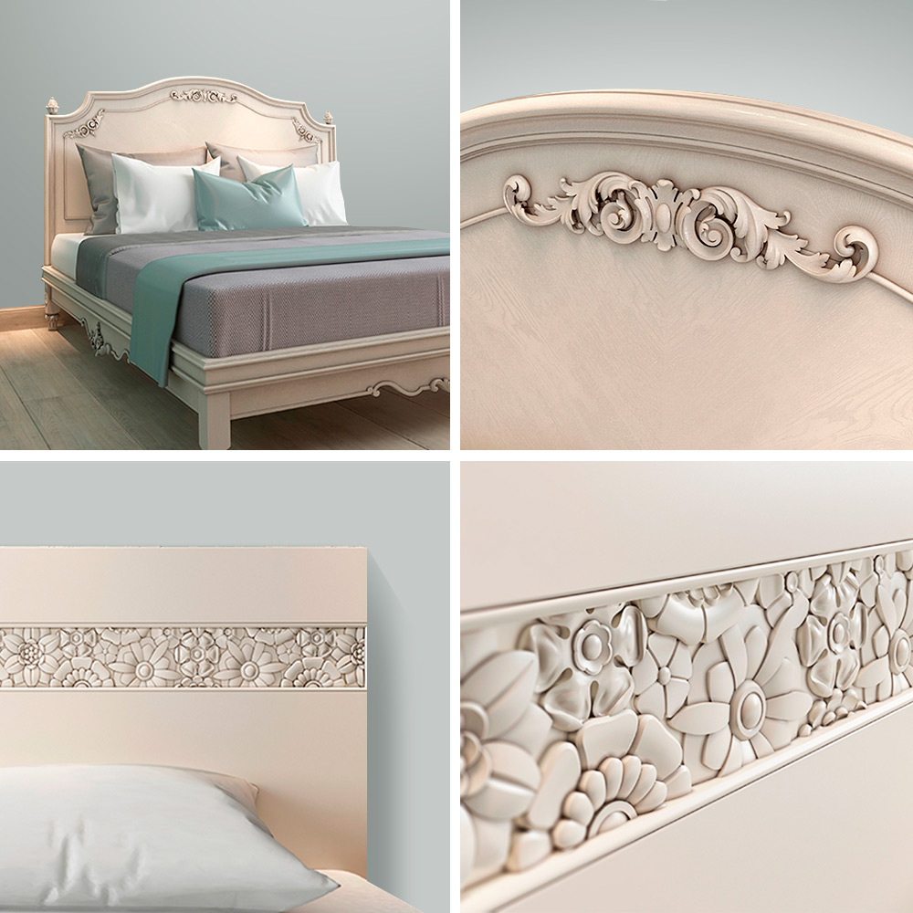 Примеры индивидуальной мебели Vitti: кровати для спальни